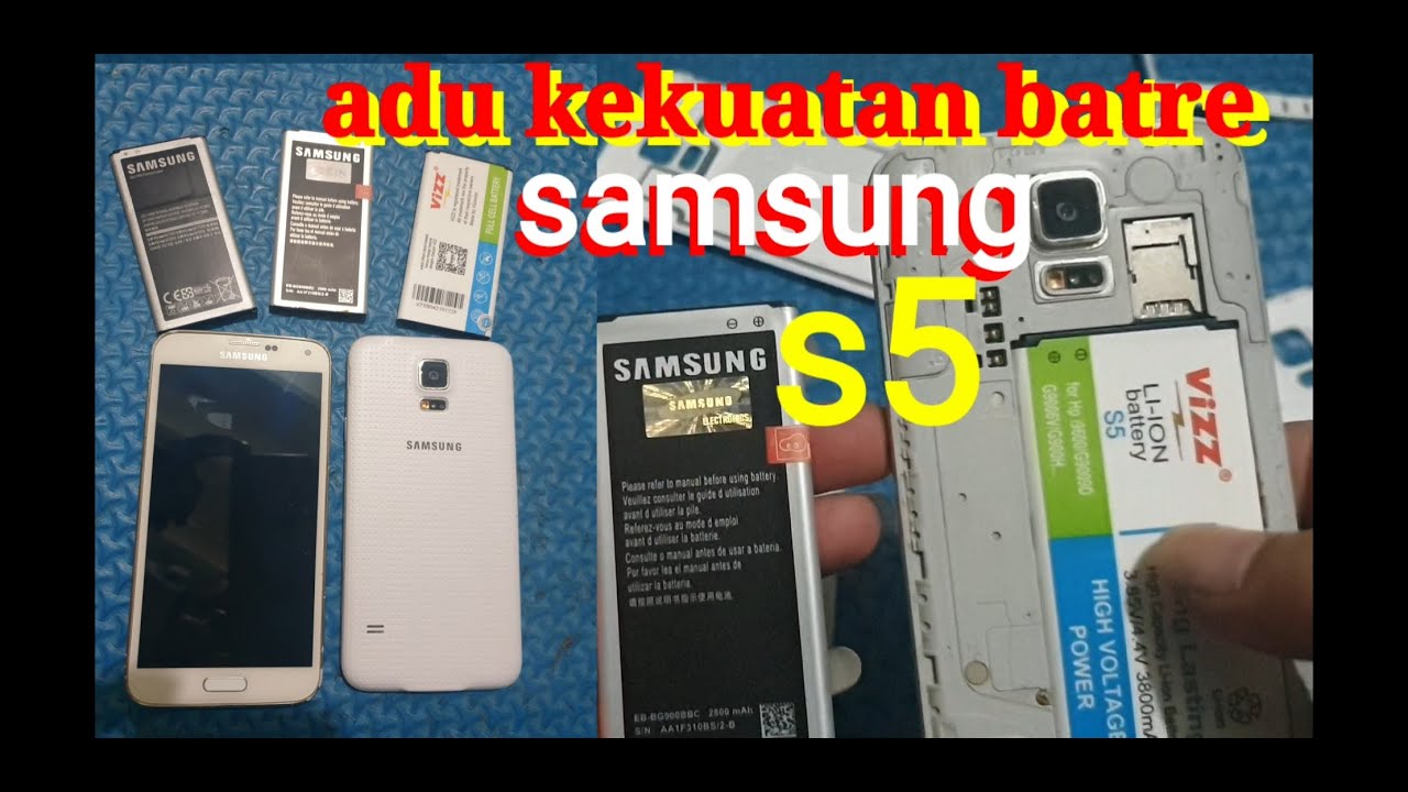 pilih batre samsung galaxy s5 ori kawe atau vizz doble power mana yg boros bagus dan awet