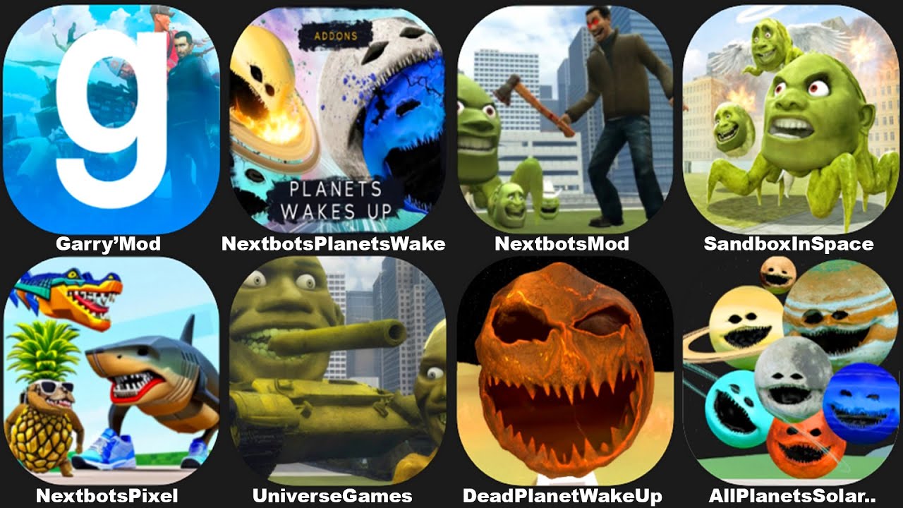 NEXTBOTS IN PLAYGROUND MOD DEAD PLANET WAKE UP,SANDBOX IN SPACE UNIVERSE GAMES,ALL PLANETS WAKE UP