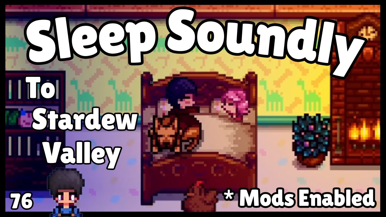 🌙 Peaceful Stardew Valley Expanded - Gameplay for Sleep & Relaxation - Deep Mountains & Odd cats