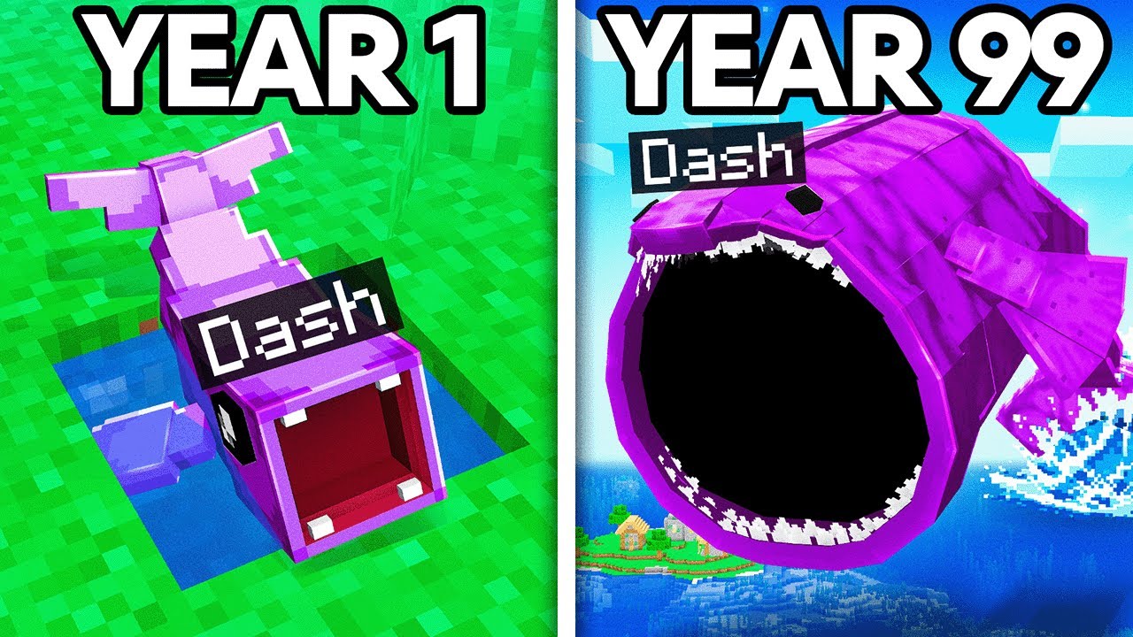 Surviving 99 Years as a BLOOP in Minecraft!