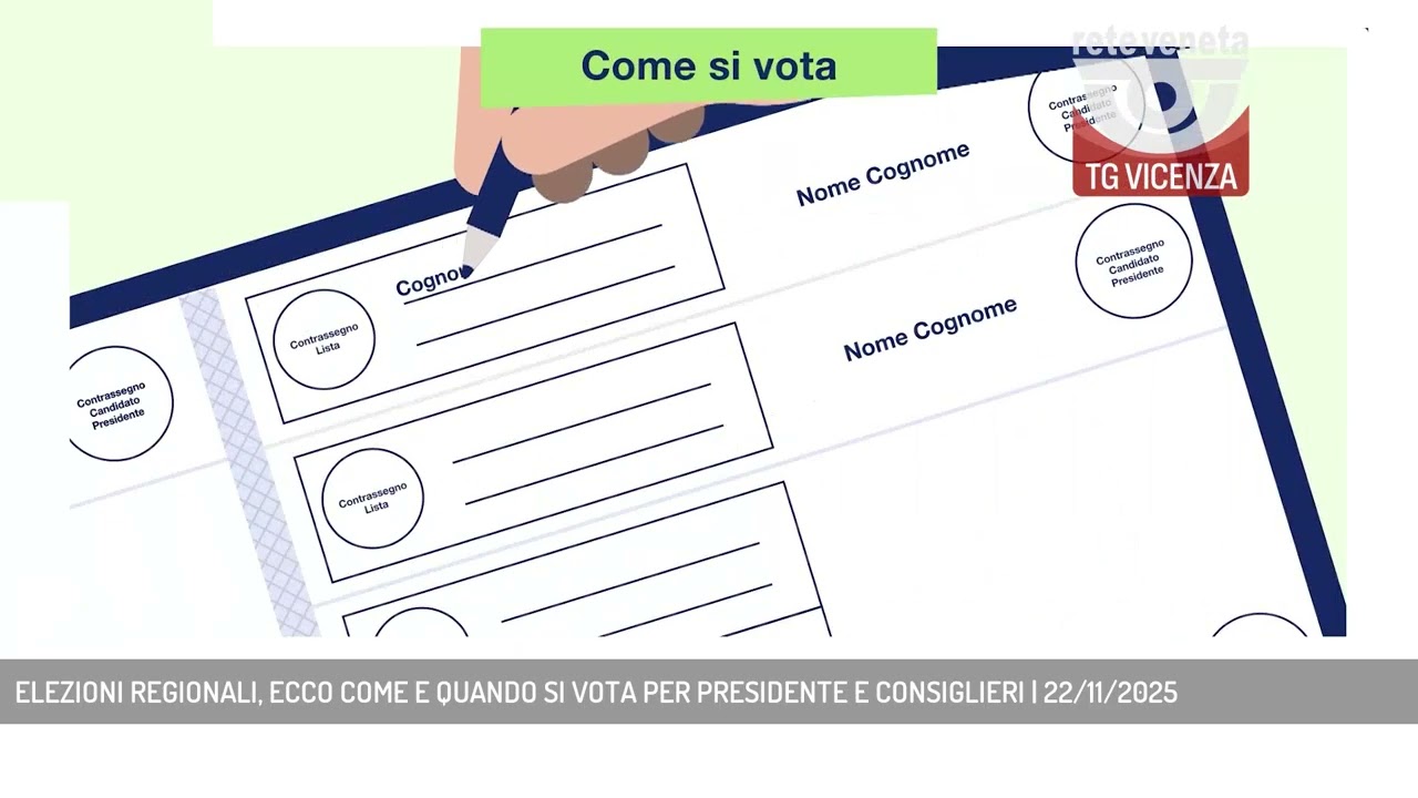 ELEZIONI REGIONALI, ECCO COME E QUANDO SI VOTA PER PRESIDENTE E CONSIGLIERI | 22/11/2025