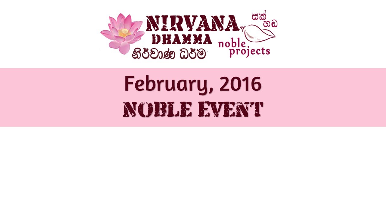 Nirvana Dhamma Noble Event - Donation for Cancer Hospital Temple
