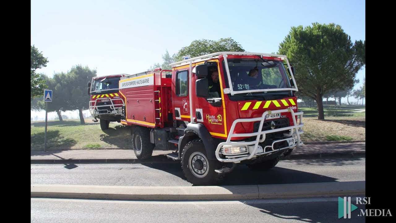 Feu de forêt à Vitrolles (13) le 23 Août 2020