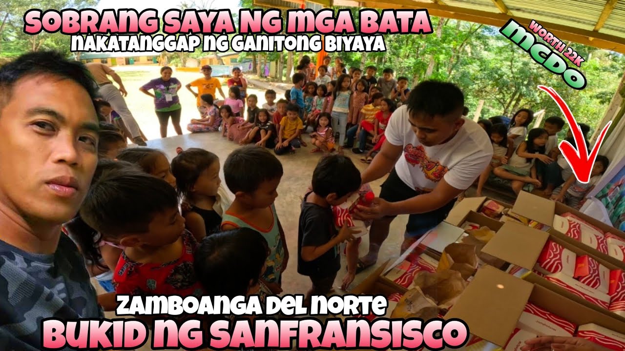 PART 2-FIRST TIME MAKAKAIN ANG MGA BATA NG CHICKEN MCDO  SA BUKID NG SANFRANSISCO ELEMENTARY SCHOOL