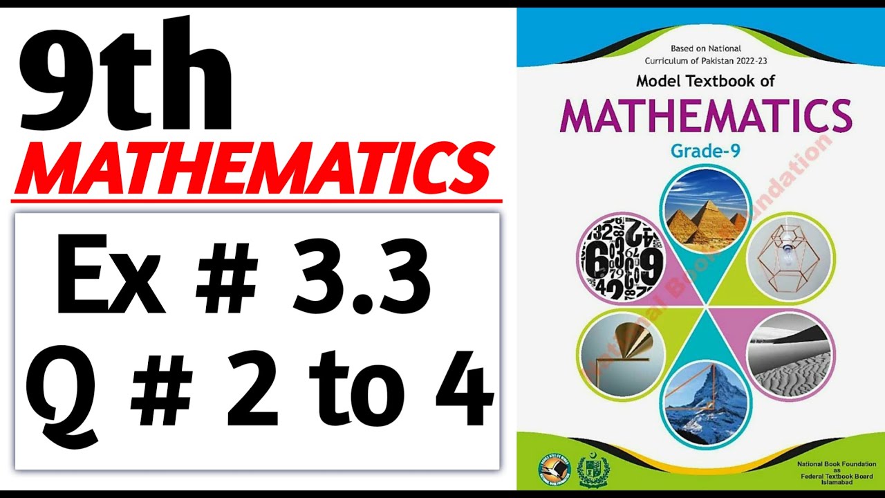 Graph Representation of Cartesian product | Ex 3.3 Q2-4 | NBF | Federal Board New Book