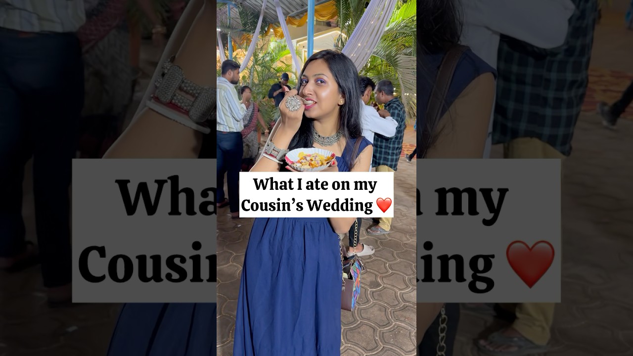 What I ate on my Cousin&rsquo;s wedding ❤️| Everything i eat in wedding #shorts #shadikakhana #wedding