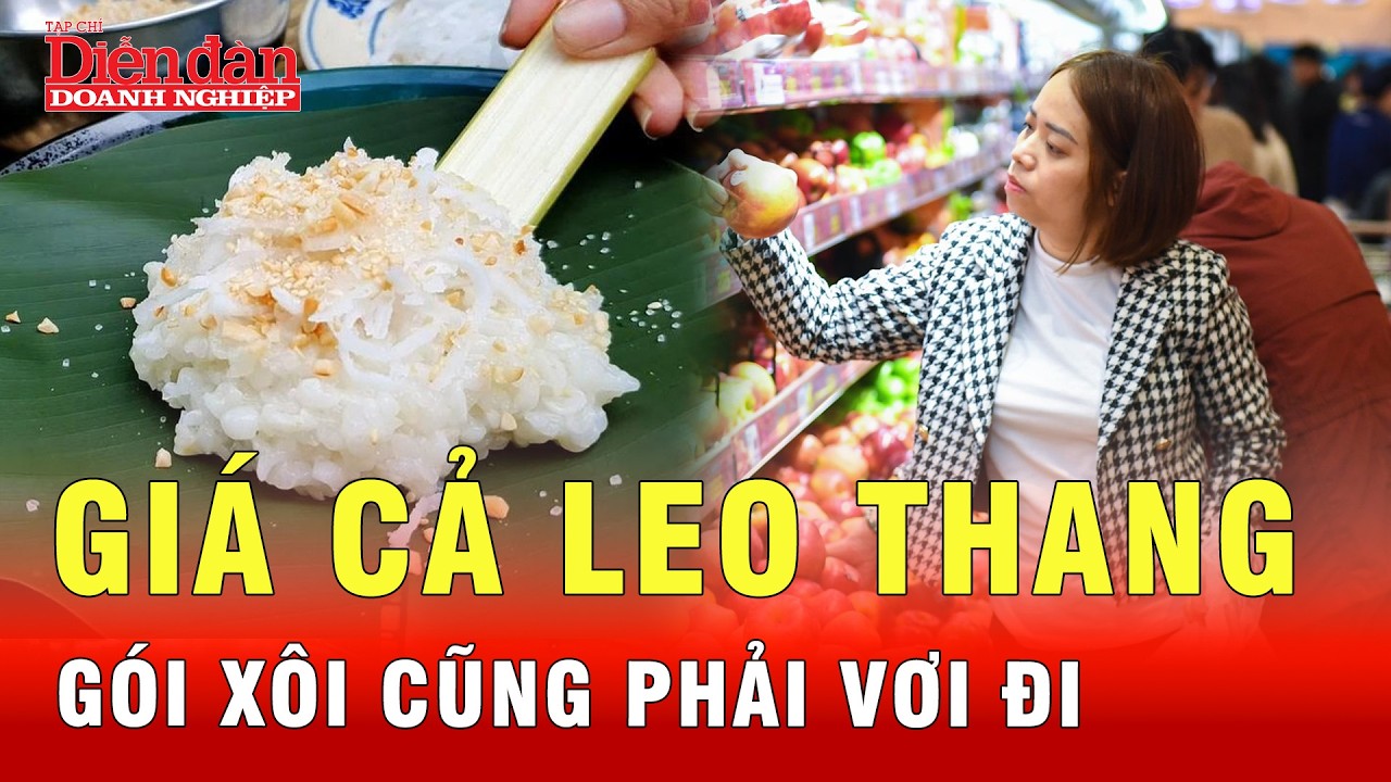 Nhìn gói xôi vơi đi mà biết giá cả leo thang mức độ nào? | Tin tức 24h