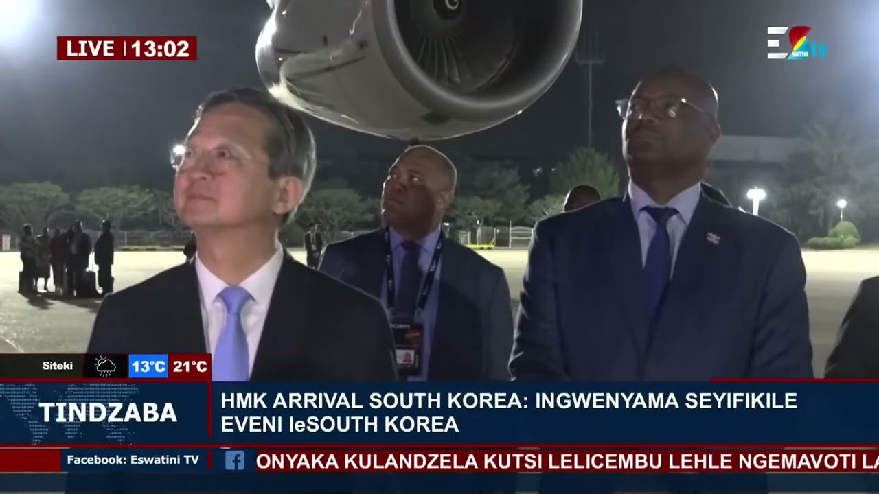 TINDZABA [03-06-24] | Arrival of His Majesty King Mswati III in South Korea