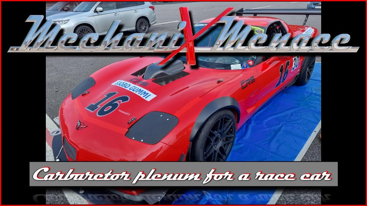 Carburetor plenum for a race car