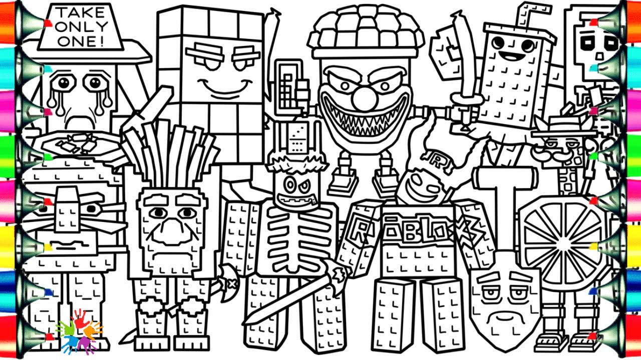 STEAL a BRAINROT [Roblox] New Coloring Pages / Italian Brainrot Animals in Roblox / NCS Music
