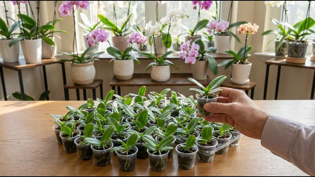 Don't waste money buying seedlings! Propagate orchids using this simple method.