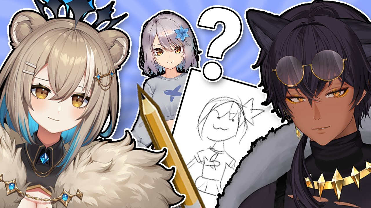 Drawing VTubers From Memory Challenge!? feat. @keiseira