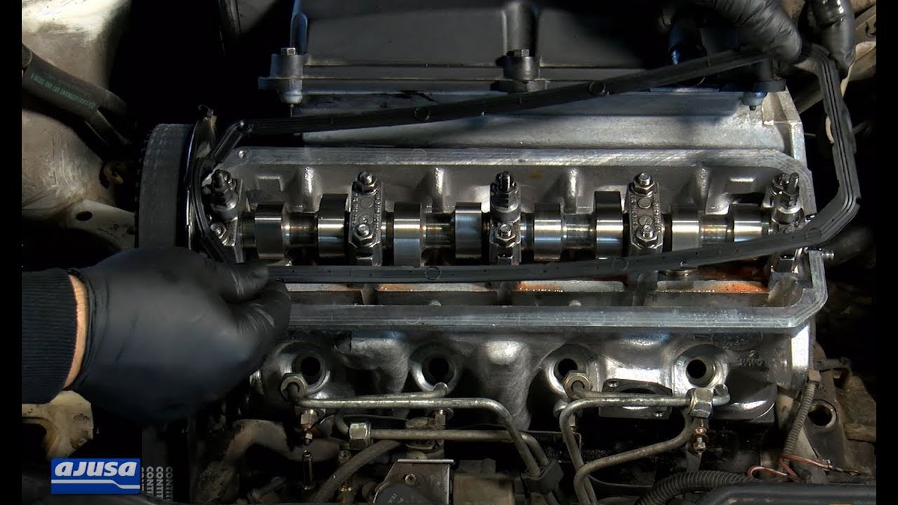VOLKSWAGEN POLO 1.9 D 🔧 Rocker cover gasket assembly – Montaje junta tapa de culata Ajusa