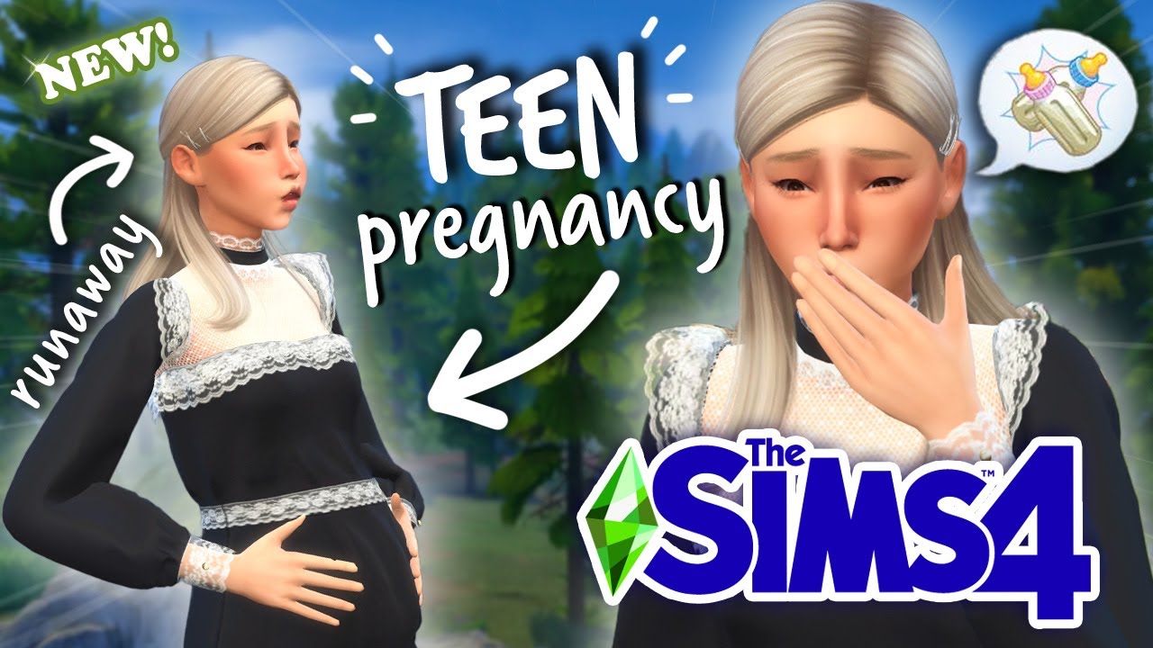 my teen sim is PREGNANT and ran away from her orphanage!! || Pregnant Teen Runaway Challenge #1