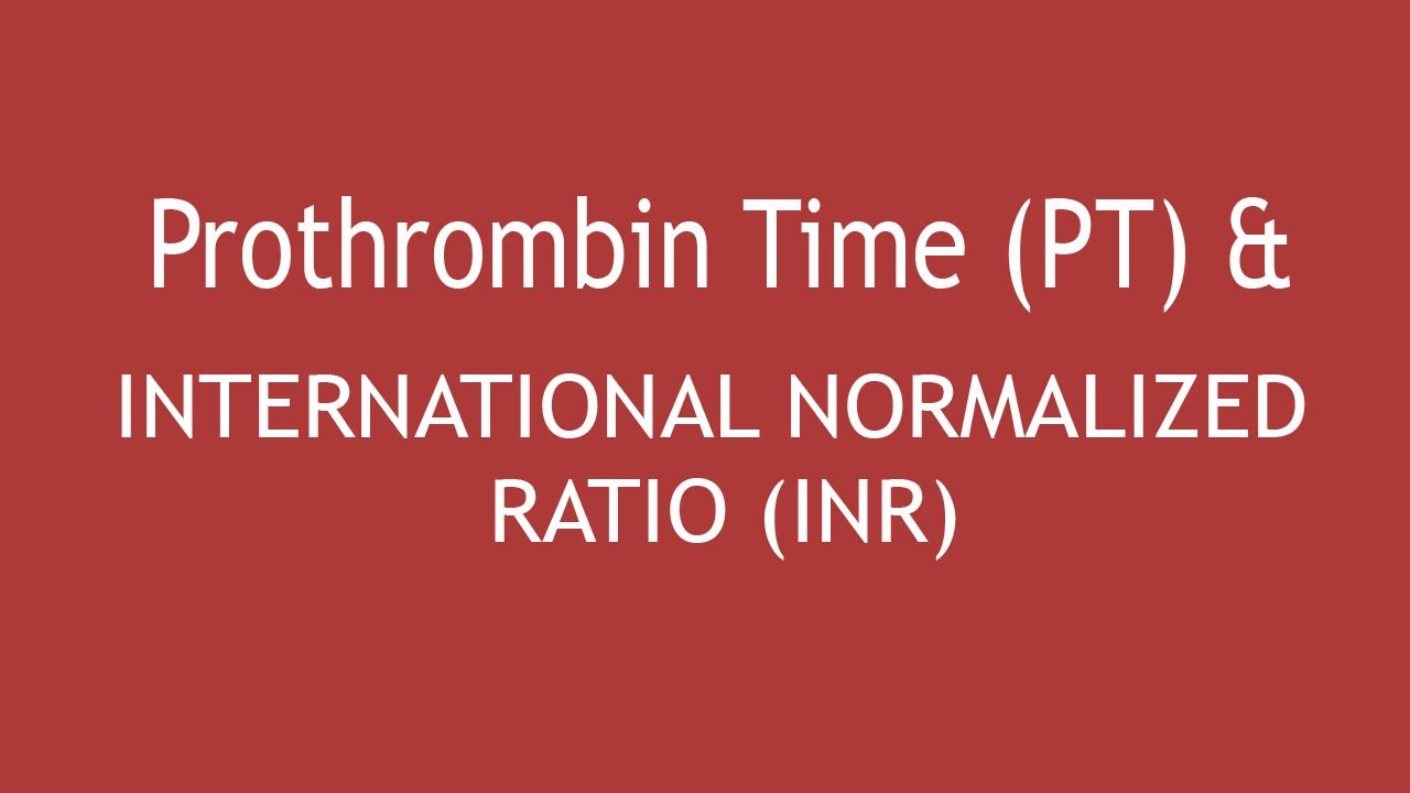Prothrombin Time(PT) and INTERNATIONAL NORMALIZED RATIO (INR) | Dr. Shikha Parmar