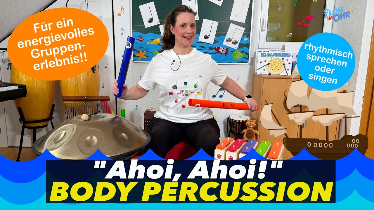 BODY PERCUSSION für KIDS: Ahoi, Ahoi ⚓️| Boomwhackers | Grundschule & Kita | Simone Ludwig