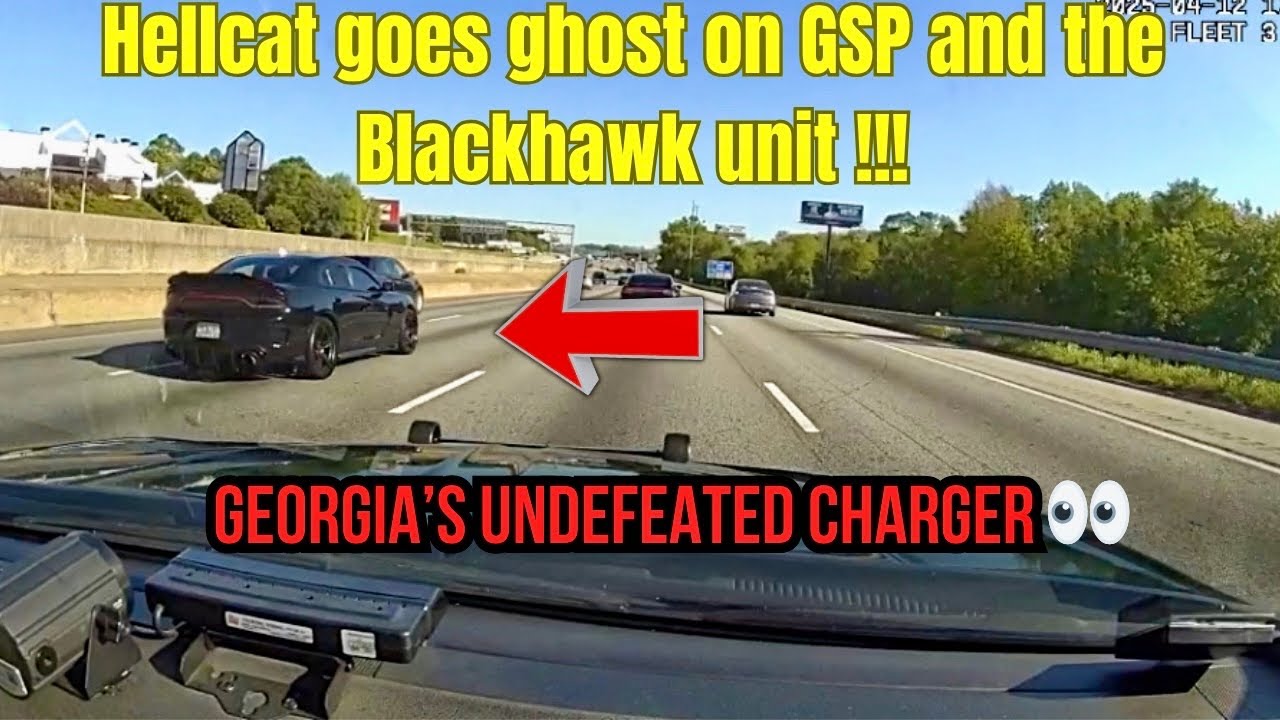 Hellcat загоняет Blackhawk и GSP в дым | Полицейская погоня на высокой скорости