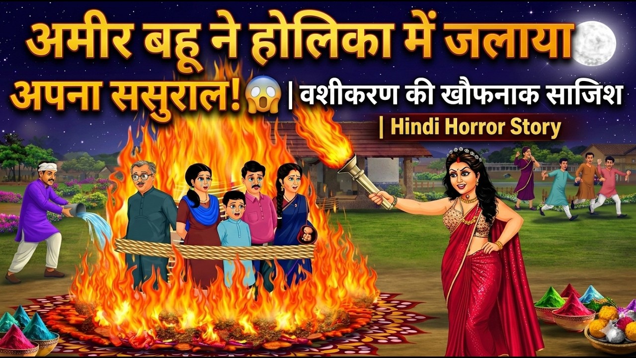 अमीर बहू ने होलिका में जलाया अपना ससुराल! 😱 | वशीकरण की खौफनाक साजिश | Hindi Horror Story