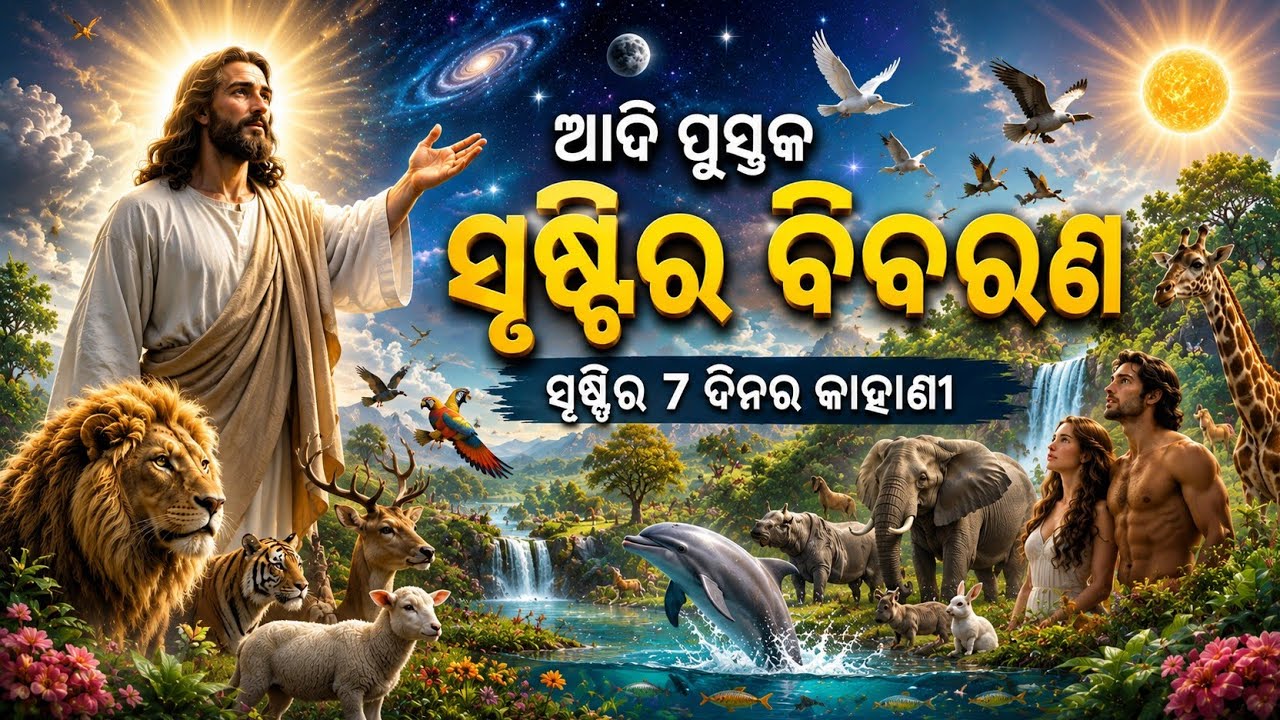 The Creation Story | ସୃଷ୍ଟିର କାହାଣୀ | Genesis Chapter 1 | Odia Bible Story | ଆଦି ପୁସ୍ତକ ଅଧ୍ୟାୟ ୧ |