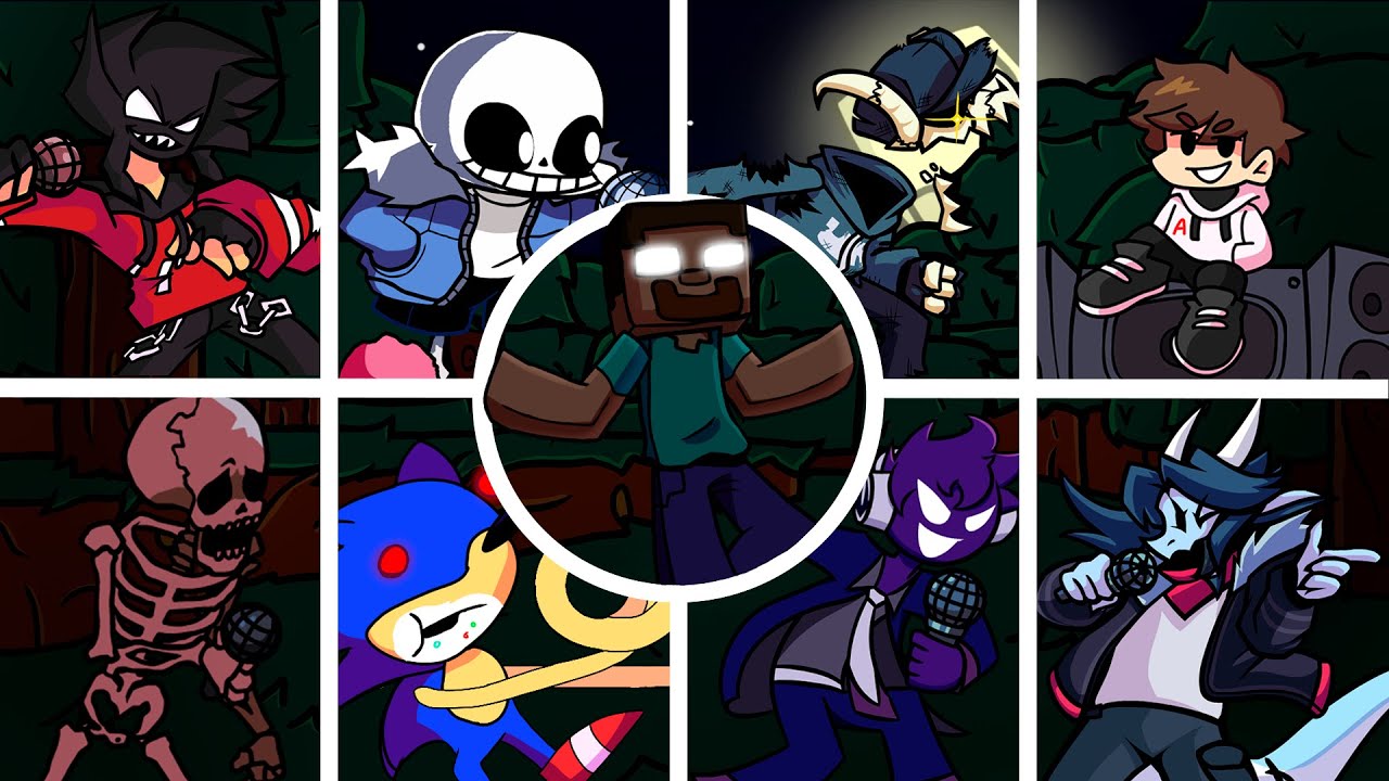[FNF] Danger but Every Turn a Different Character is Used🎶 | SebasOXツ