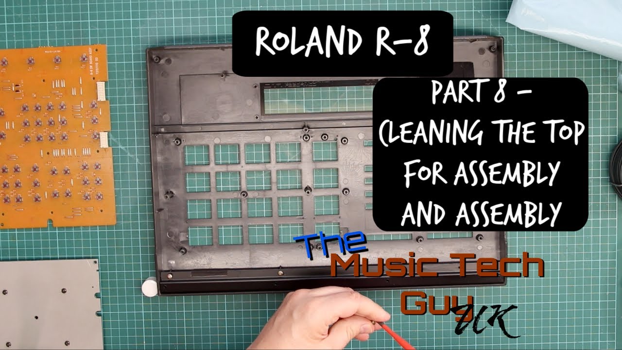 Roland R-8 - Cleaning the top for assembly and assembly - Restoration Part 8