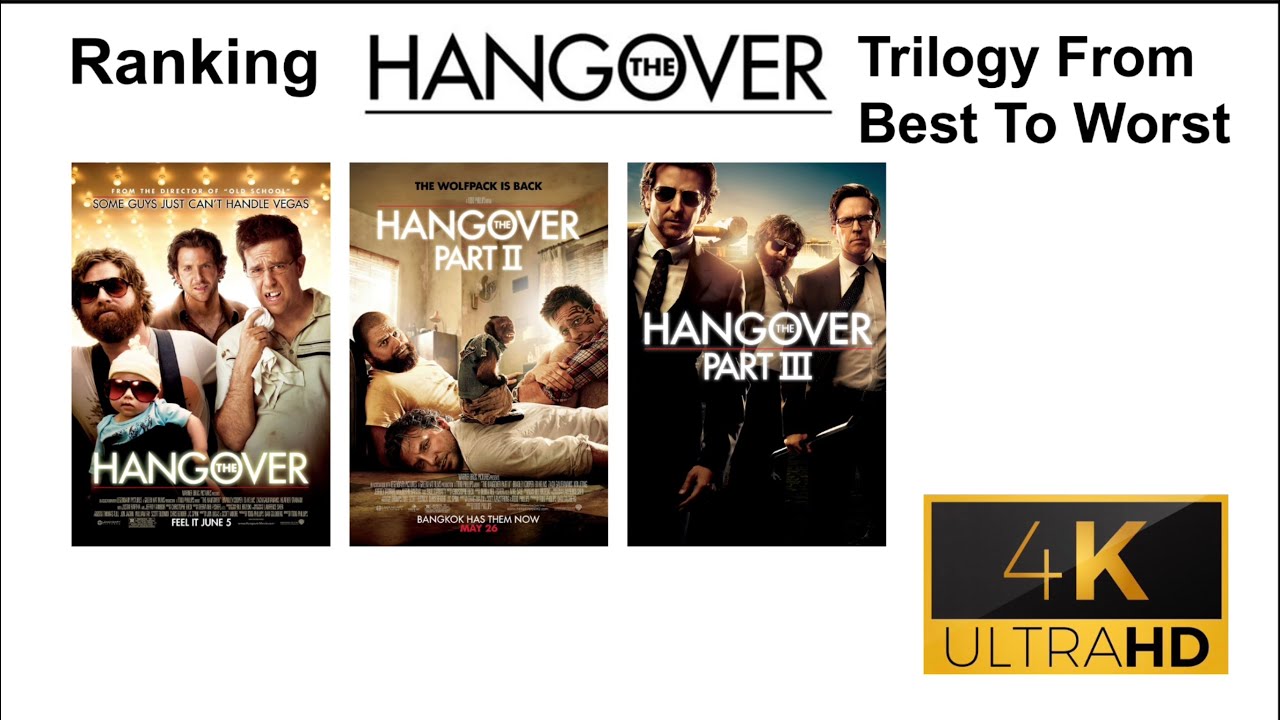 RANKING THE HANGOVER TRILOGY FROM BEST TO WORST