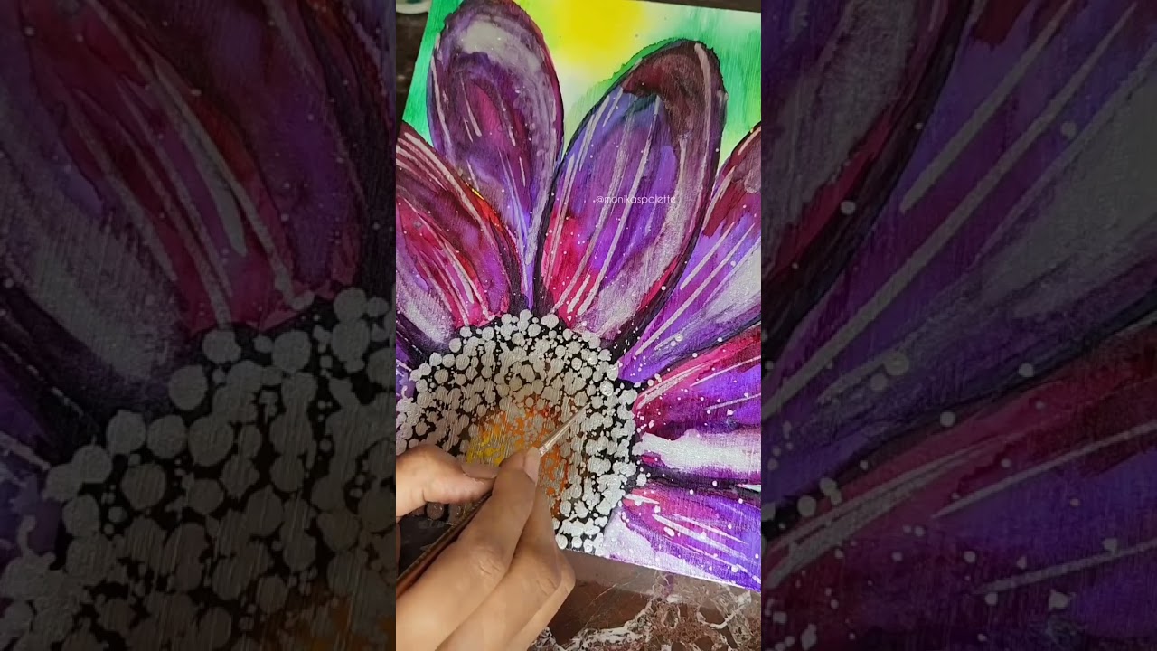 Beautiful Floral Alcohol Ink Artwork | How To | Tutorials