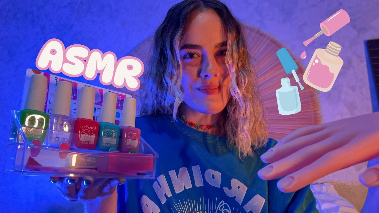 ASMR ROLEPLAY | Fazendo suas unhas pra você dormir 😴 Voz Suave