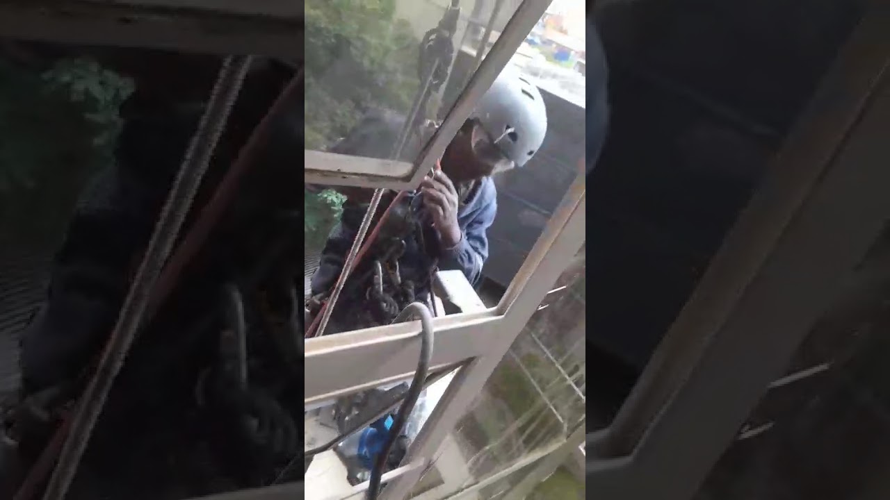 Darrel Falcon  Superior specializes in rope access painting, making high, hard-to-reach places 