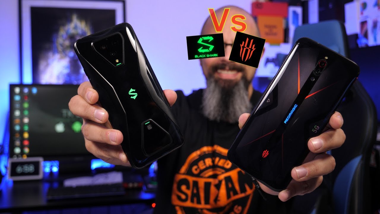 Red Magic 5G Vs Black Shark 3 Global Edition Gaming Comparison 5G بلاك شيرك3  مقابل نوبيا ريد  ماجيك