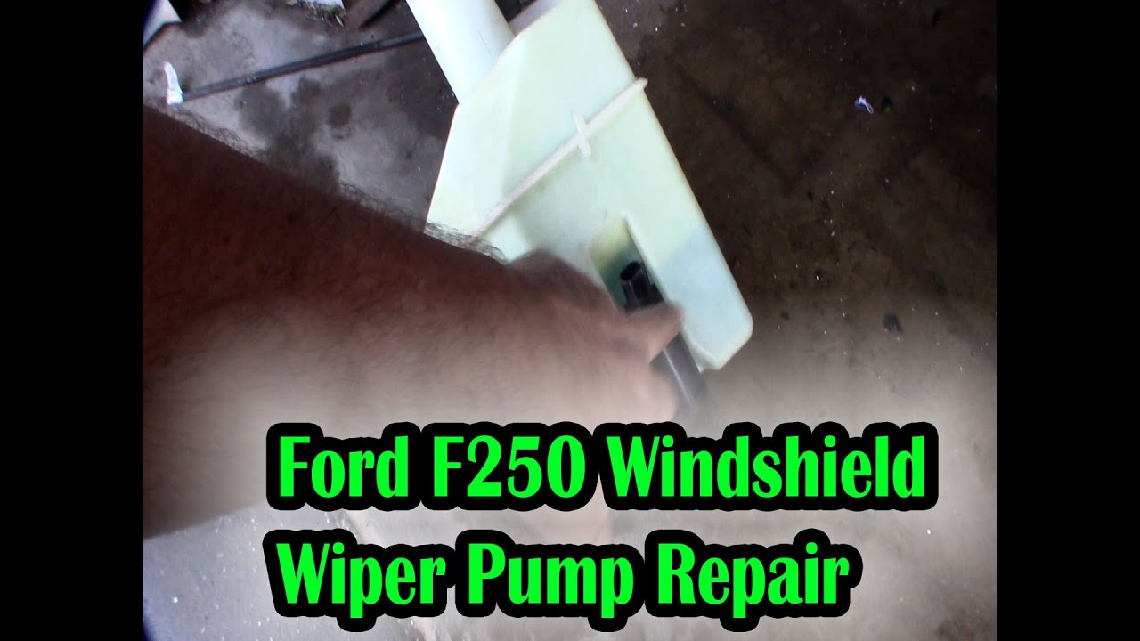 Замена насоса стеклоочистителя и омывателя лобового стекла Ford F250. Дизель Powerstoke 6.0