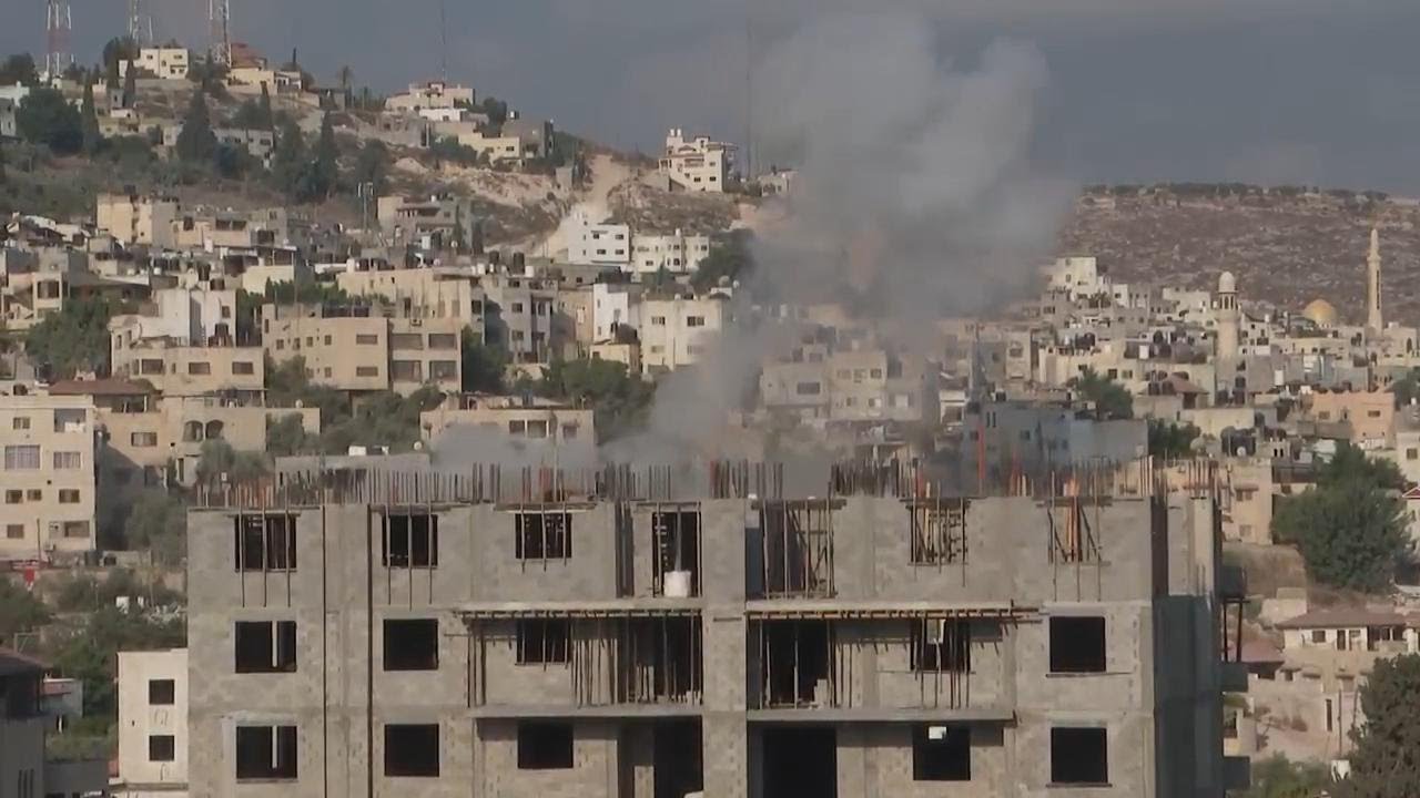 Smoke seen rising over Jenin, West Bank on third day of heavy fighting in the Palestinian territory
