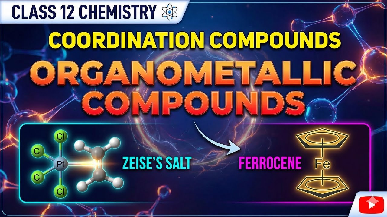 Coordination Compound | class 12th chemistry | ( Organic metallic compound ,Ziese salt ,Ferrocene )