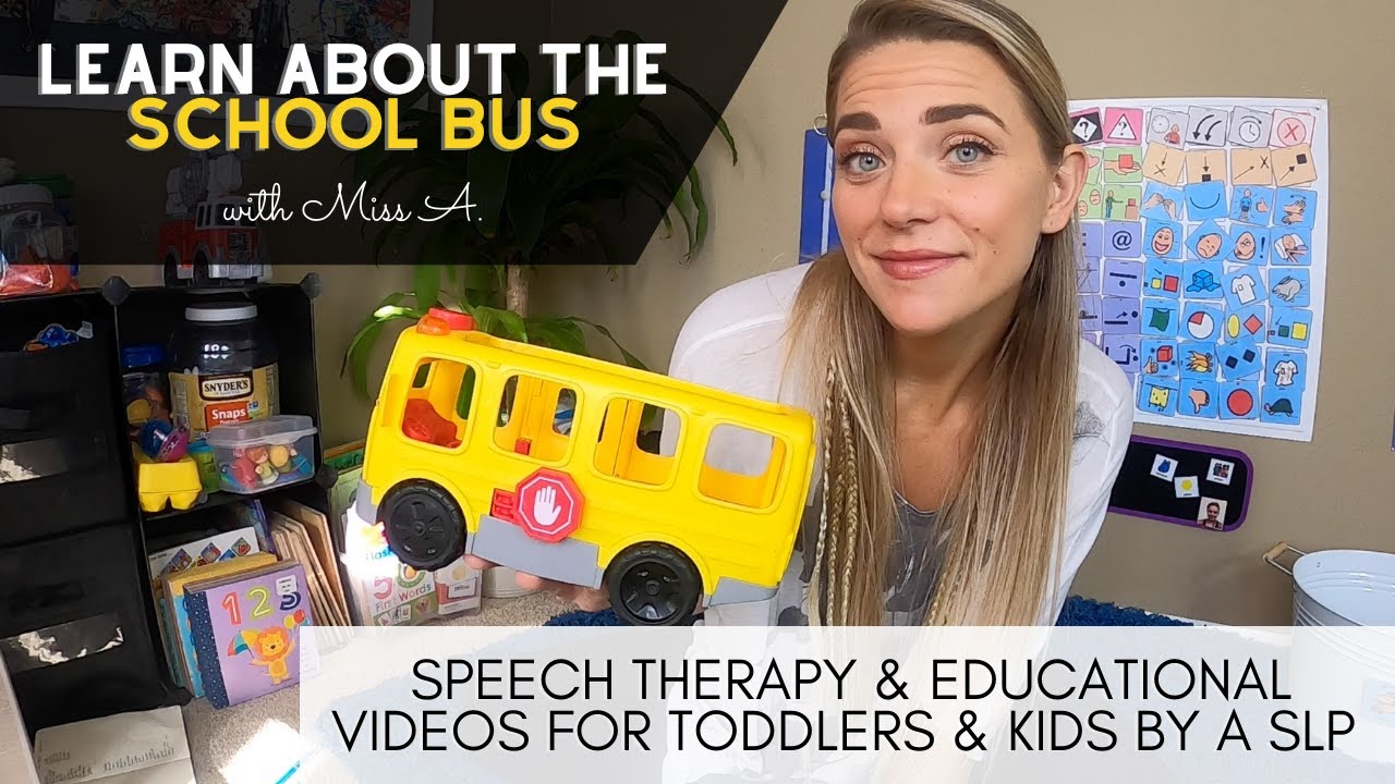 Learn and Play School Bus l Educational and Speech Therapy Videos for Toddlers & Kids