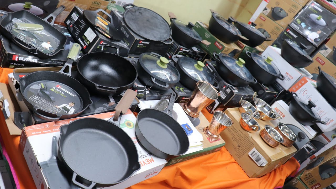 কাস্ট আয়রনের তৈরি সসপ্যান,কড়াই,ফ্রাইপ্যান এবং পিতলের সার্ভিং পট কিনুন.Cast Iron & Serving Pot