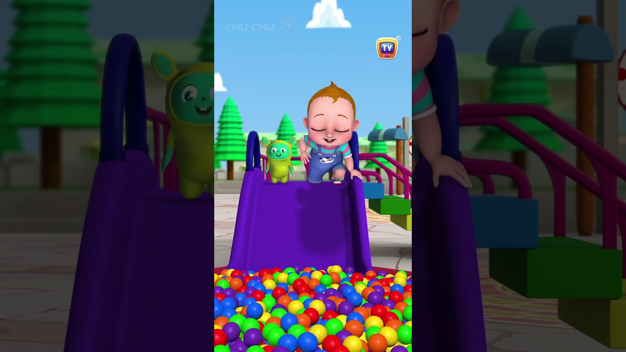 Learn about colors on the Rainbow Slide with 