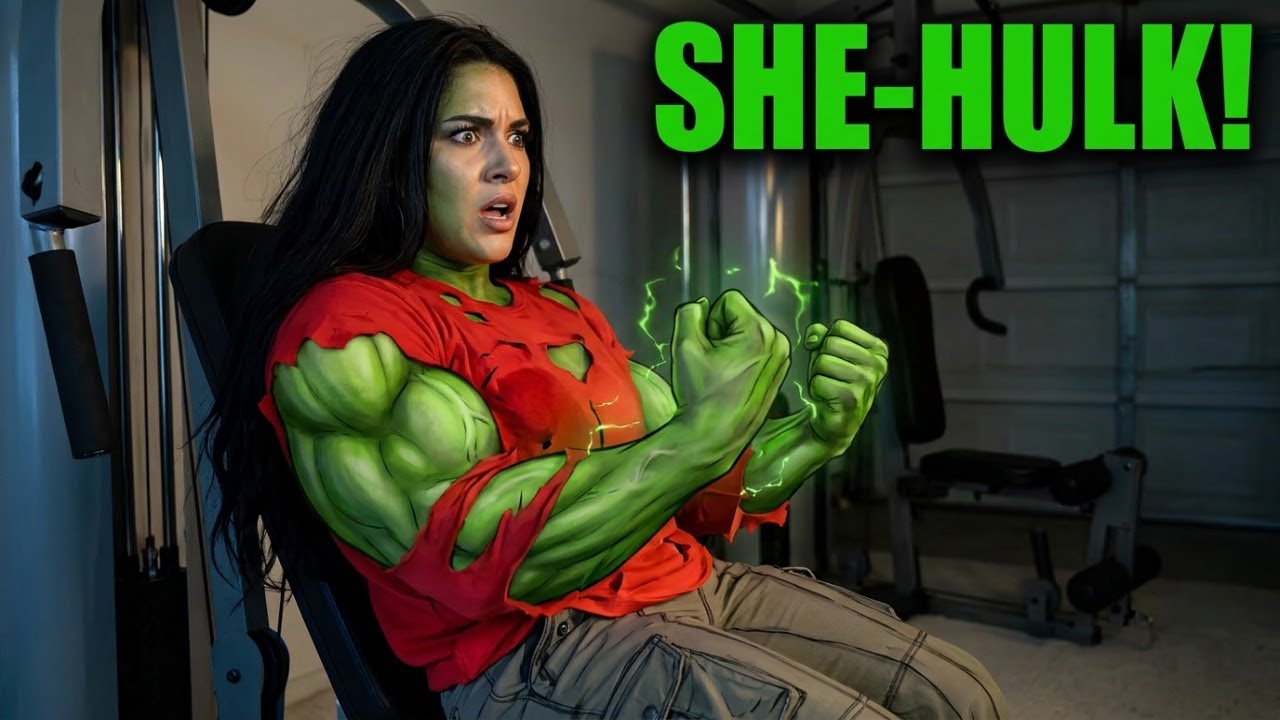 I Tried A Home Gym For The First Time! She Hulk Transformation Animation