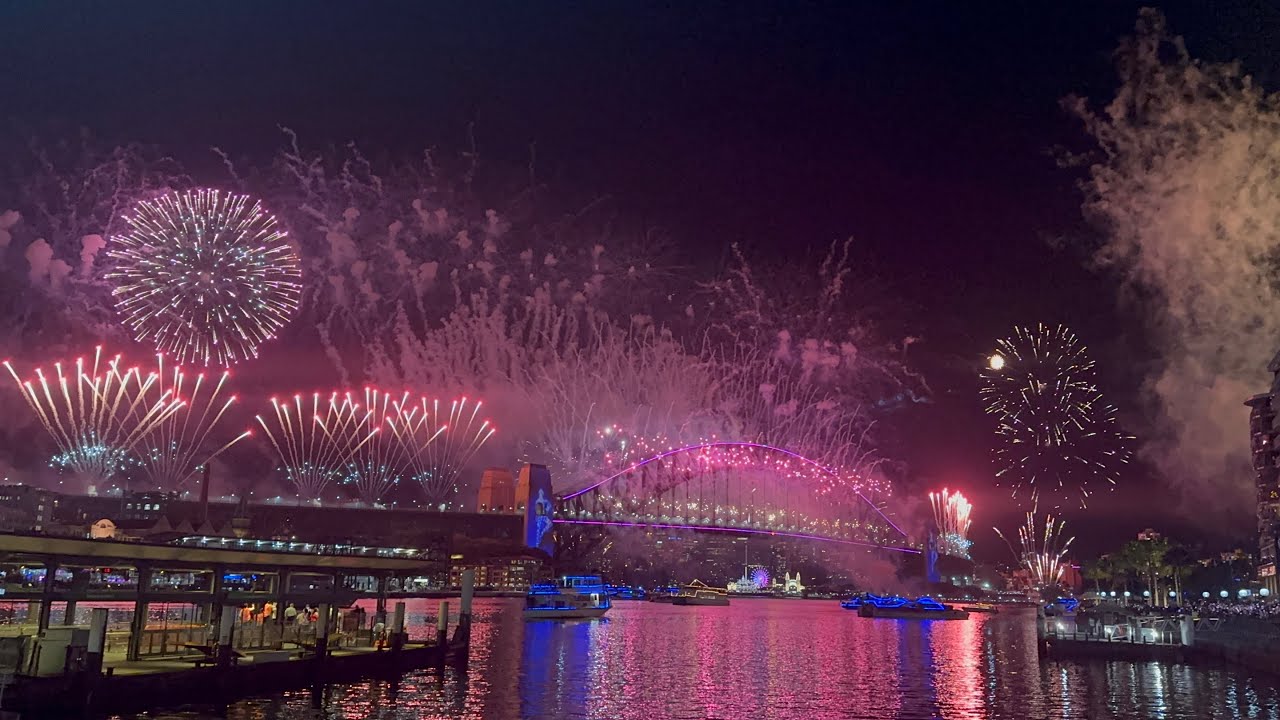 Happy New Year 2025 - Fireworks - Sydney Harbour bridge - Opera House - New Year Fireworks Australia