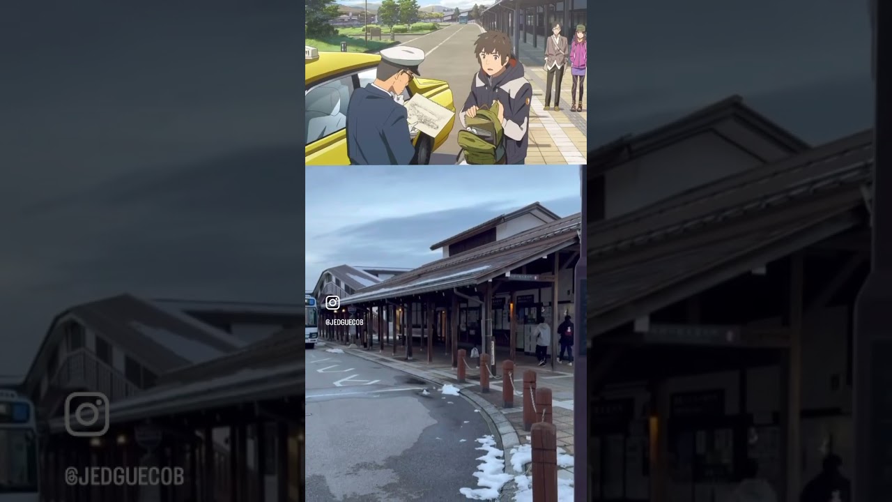 Visiting Kimi No Nawa real life locations in Hida, Japan #anime #music #kiminonawa #yourname