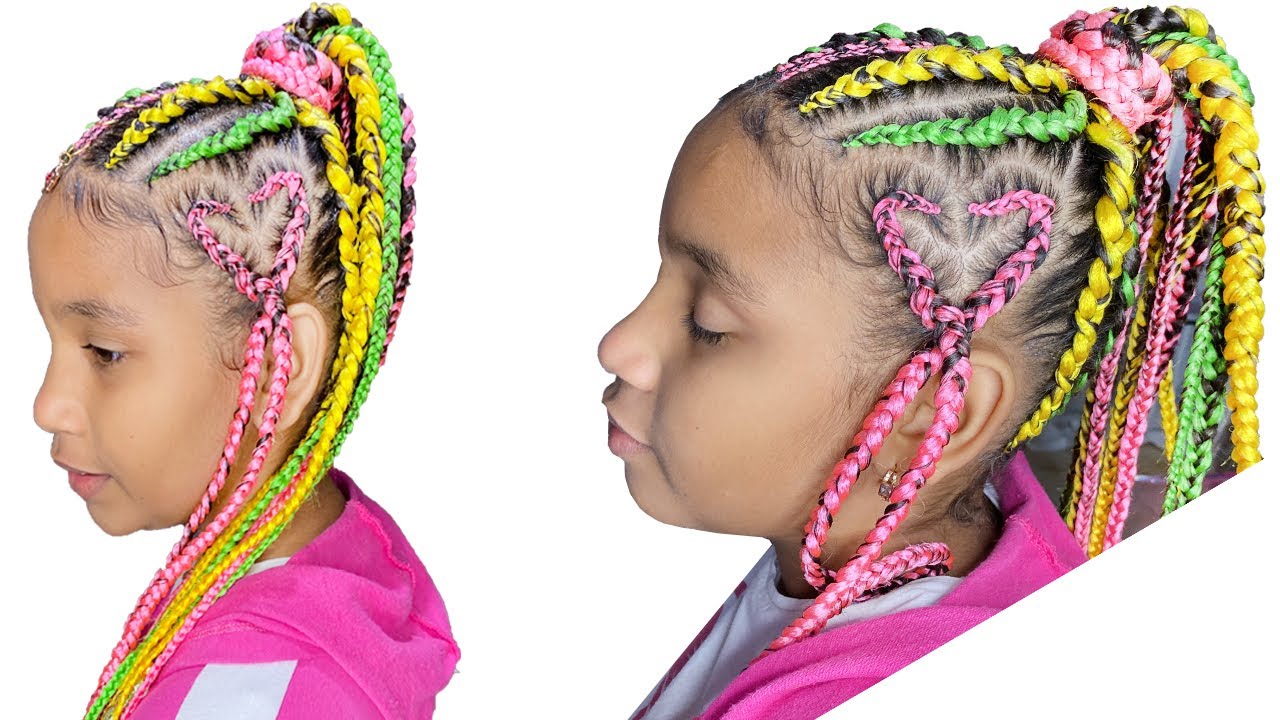 Como hacer trenzas de corazón para niñas