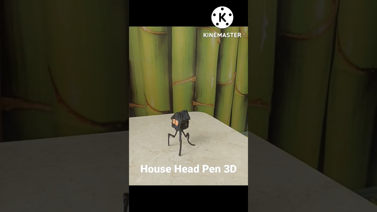 House Head Pen 3D