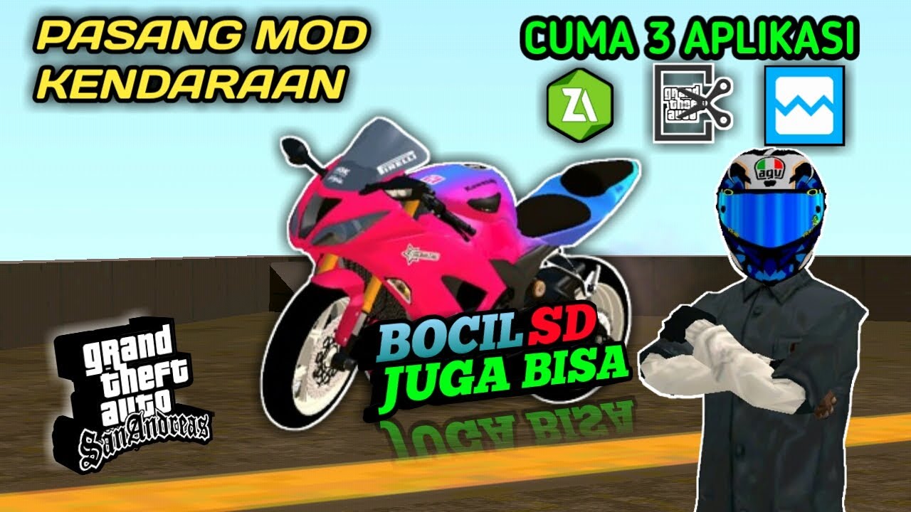 Cara Pasang Mod Motor Gta Sa Android Untuk Pemula-Edisi zx636r Keysa Mahesa