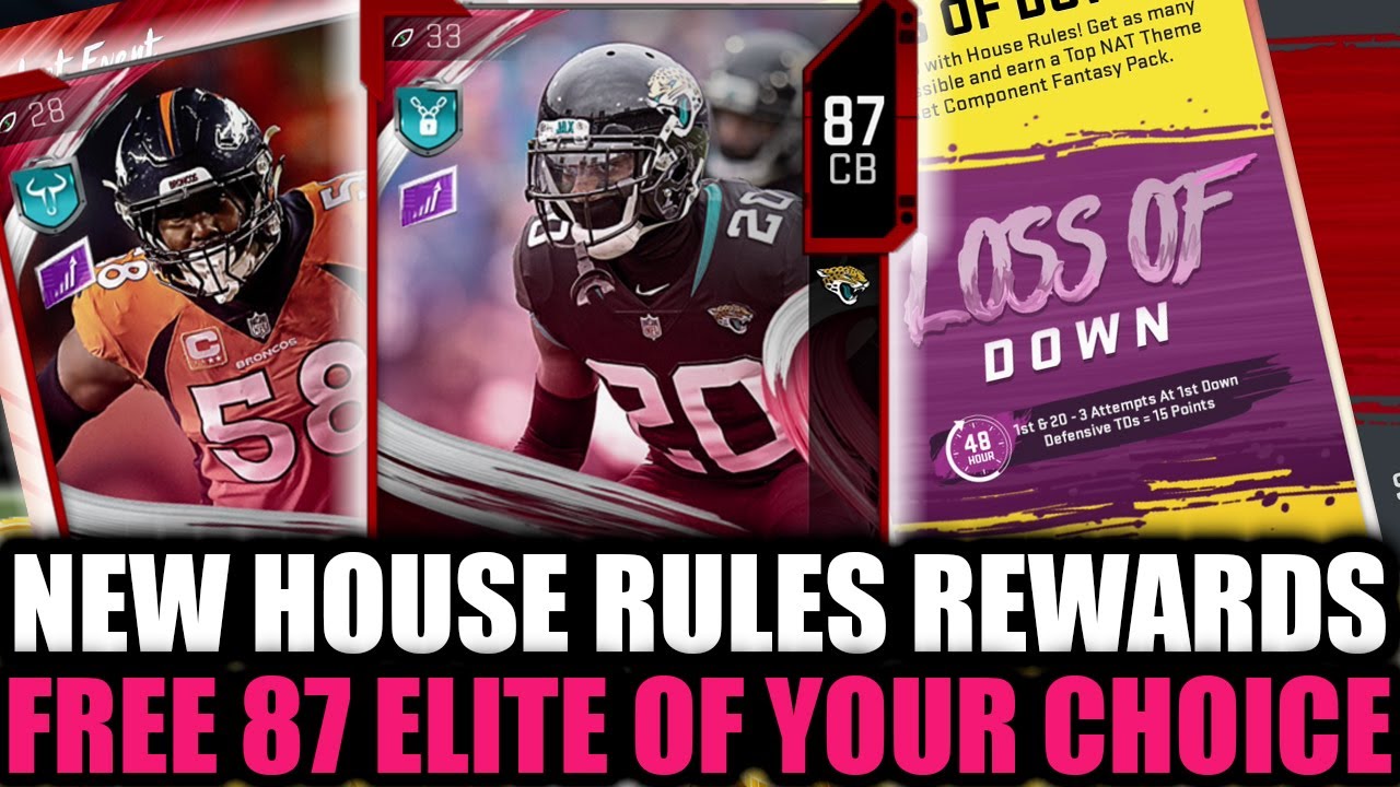 FREE BASE ELITE OF YOUR CHOICE! HOUSE RULE REWARDS! DO THIS RIGHT NOW! | MADDEN 20 ULTIMATE TEAM