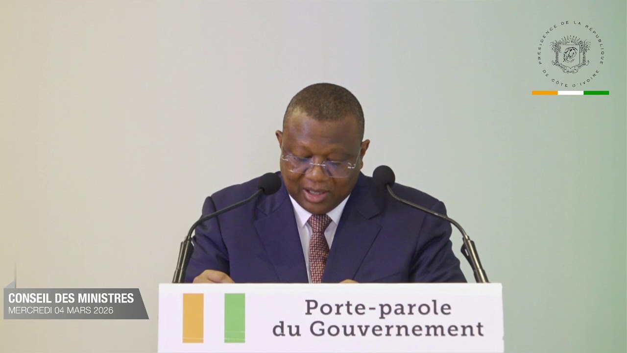 EN DIRECT | Compte-rendu du Conseil des Ministres du mercredi 04 mars 2026