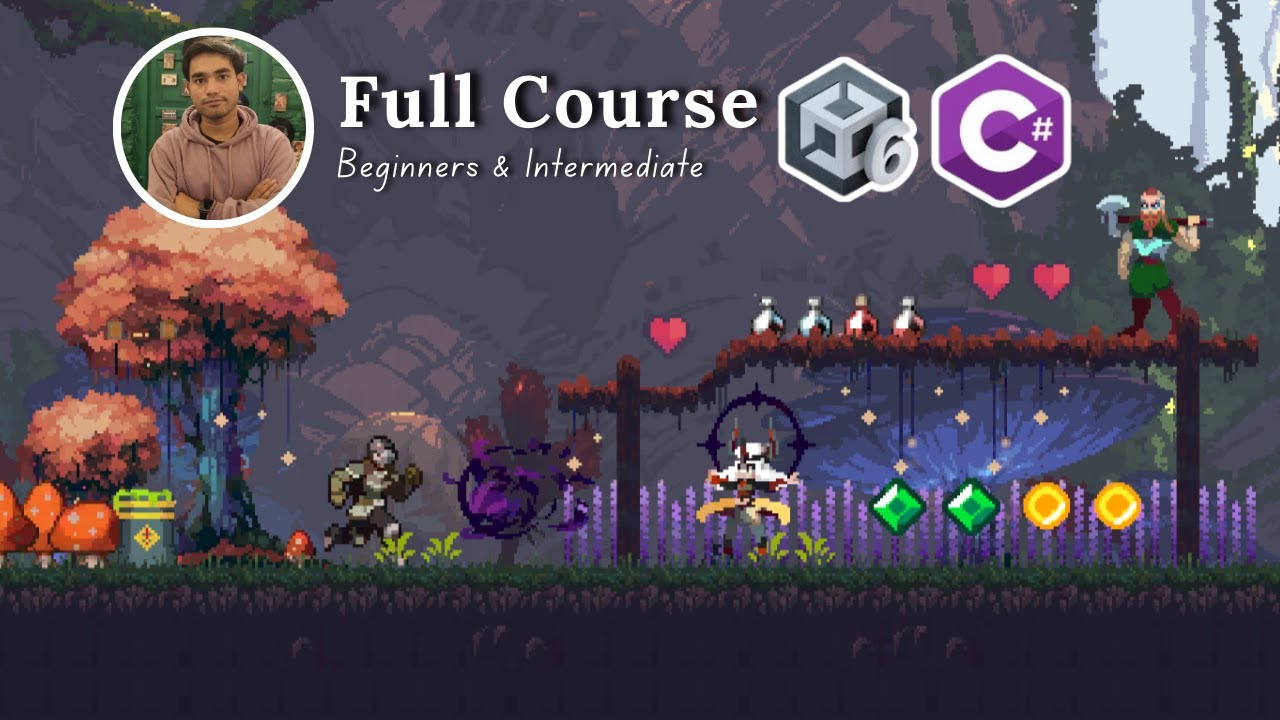 Unity 6 & C# Full Tutorial for Beginners by Making a 2D Game in Unity Game Engine & C# Programming
