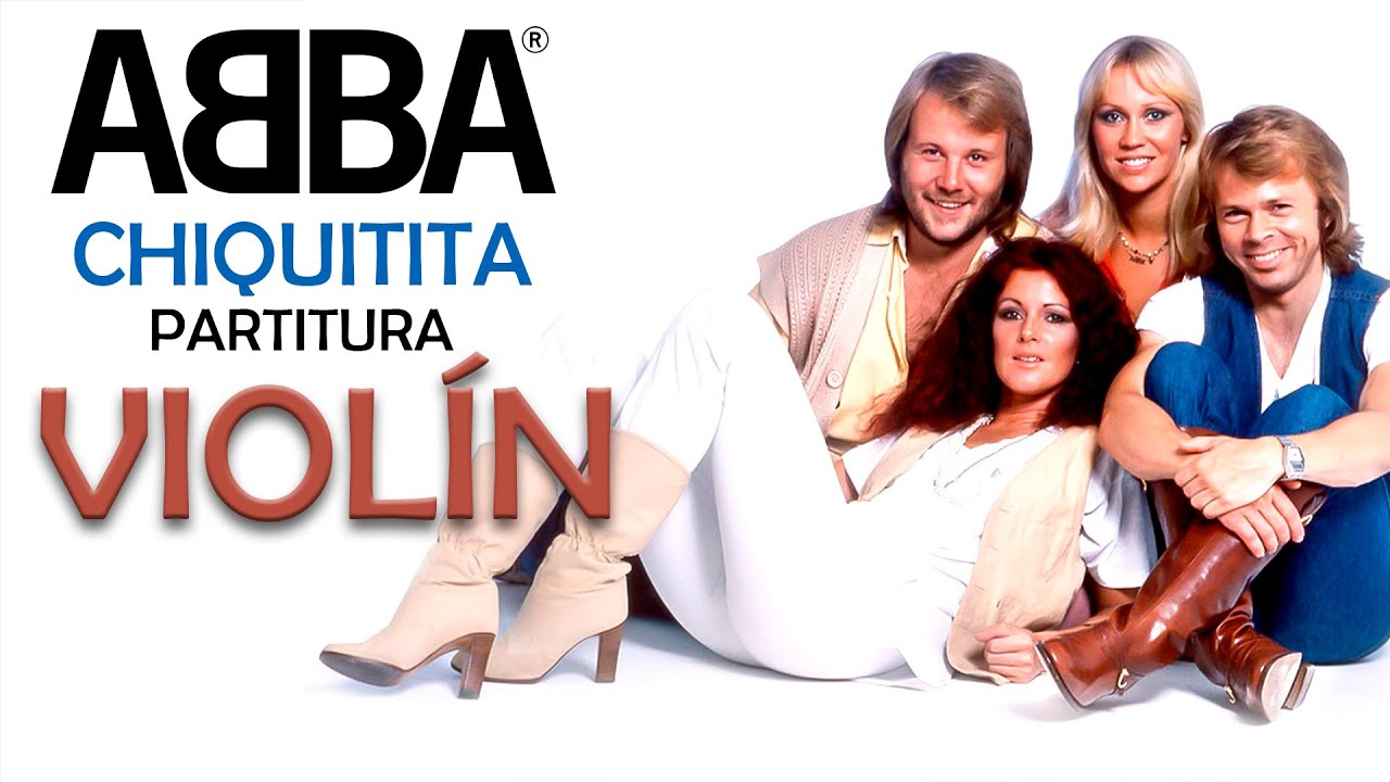 CHIQUITITA ABBA -PARTITURA VIOLIN Sheet Music CON NOTAS fáciles de comprender