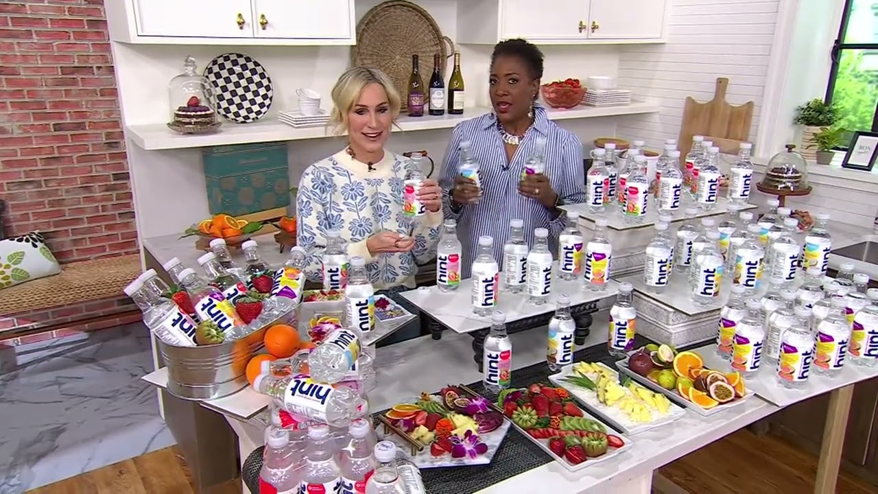 Hint Water (36) 16-oz Fruit Flavored Water Tropical on QVC