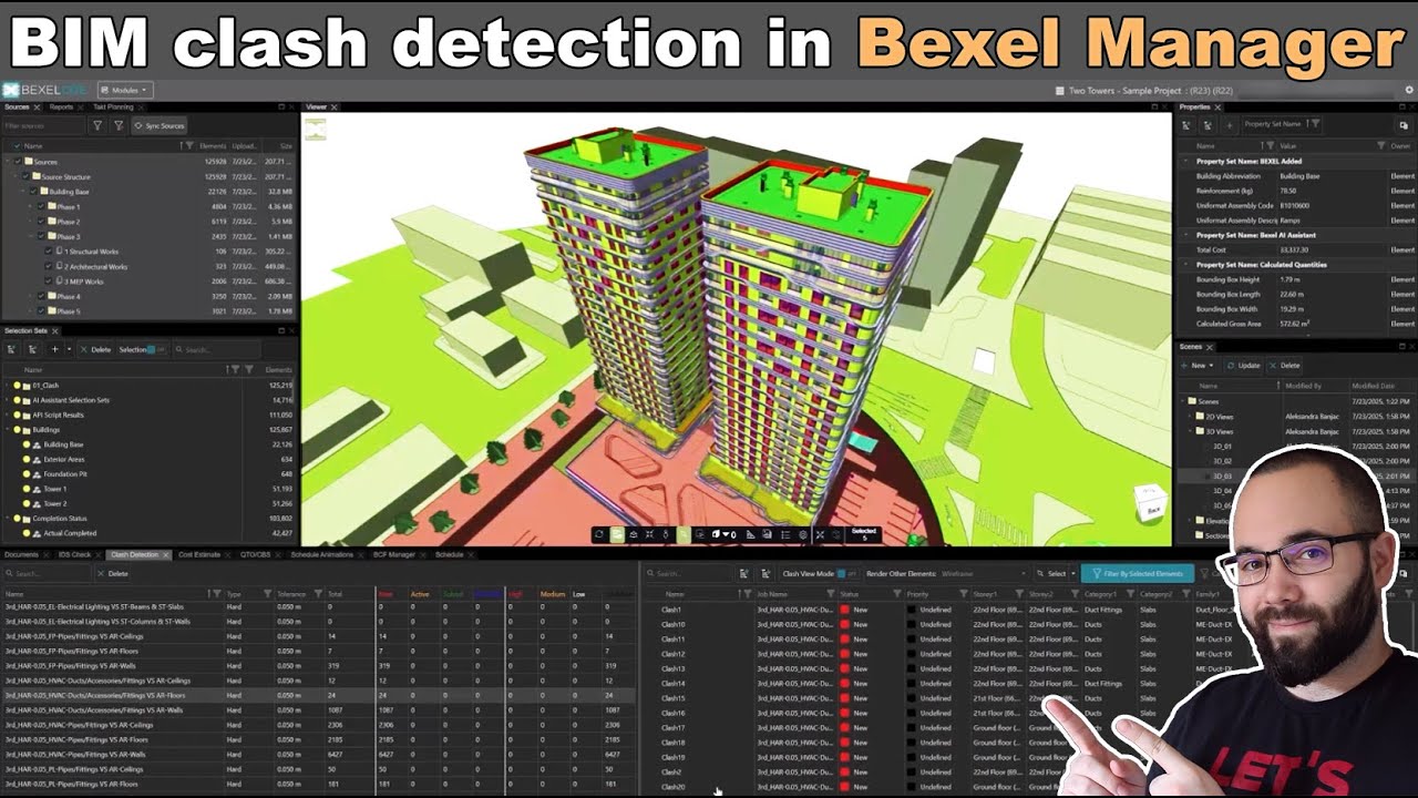 BIM Project Management Workflows in BEXEL CDE: From Clash Detection to BI Analytics