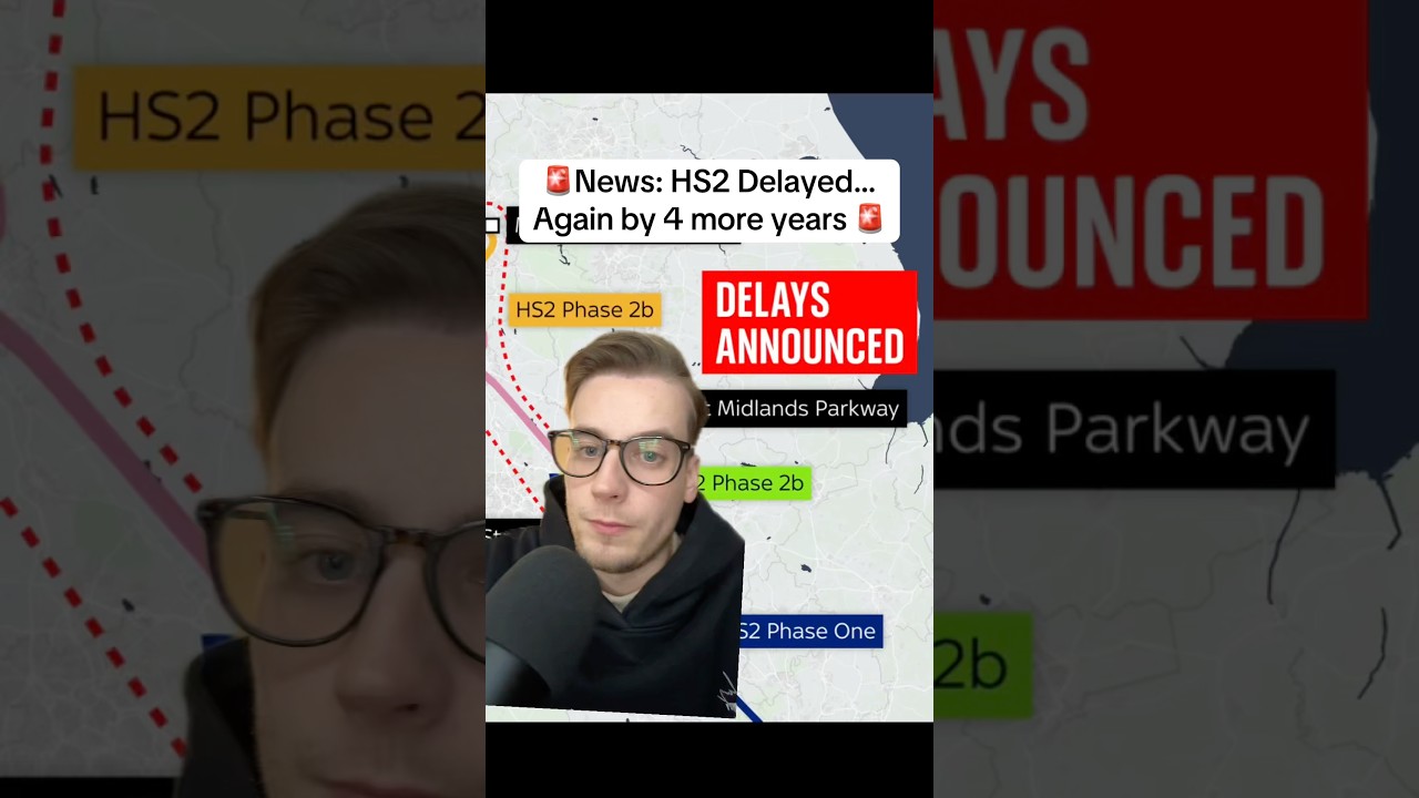 🚨News: HS2 Delayed&hellip; Again by 4 more years 🚨#hs2  #unitedkingdom  #trains  #news