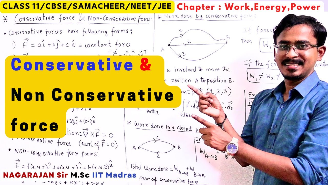 #3 Conservative & Non Conservative force | Work done |Class 11 CBSE NCERT NEET Jee Mains Tamil